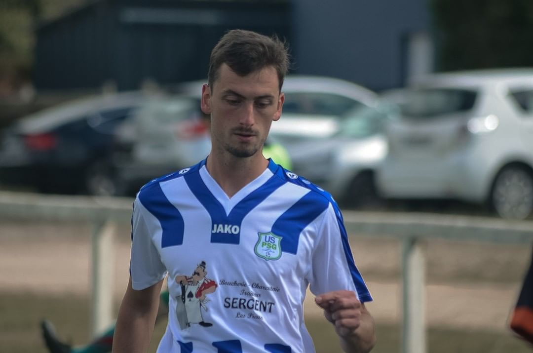 Samuel Guillot joueur de football à l'USPSG (Pierreville Saint-Germain le Gaillard)